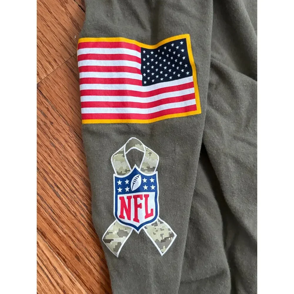 Arizona Cardinals Nike Green Salute to Service Long‎ Sleeve T-Shirt Men's Large